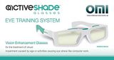 Active shade Brýle na zlepšení zraku - trenér očí a zraku