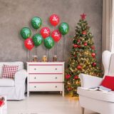 Sada balonů s vánočním motivem - 12 ks