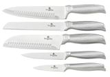 6-dílná sada nerezových nožů ve stojanu Berlinger Haus Kikoza Collection šedá