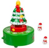 Vánoční hrací skříňka LED s tančícím sněhulákem