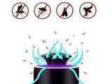 Insekticidní lampa proti mouchám, komárům a létajícímu hmyzu