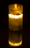 LED svíčka s vánoční projekcí a dálkovým ovladačem