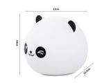 Dětská LED lampa Panda s dálkovým ovládáním