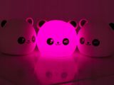 Dětská LED lampa Panda s dálkovým ovládáním