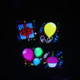 Laserový projektor s vyměnitelnými barevnými obrázky