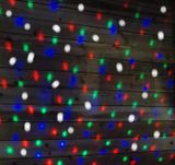 Projektor s vánočním osvětlením - barevné chomáče