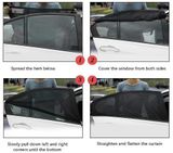 Univerzální sluneční clony na boční okna auta - 4ks