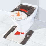 Vánoční dekorace na WC sedátko - sněhulák