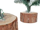 Zasněžený stromek s dřevěným stojanem 50 cm