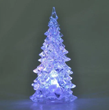 LED svítící a barvy měnící stromeček 12 cm