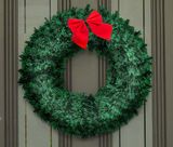 Vánoční dekorace - věnec odstíny zelené