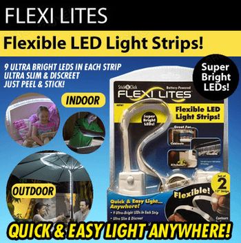 2-dílná sada LED pásků na baterky Flexi Lites