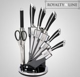 8-dílná sada nerezových nožů se stojanem Royalty Line RL-KSS700