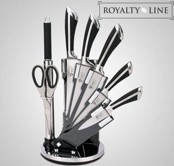 8-dílná sada nerezových nožů se stojanem Royalty Line RL-KSS700