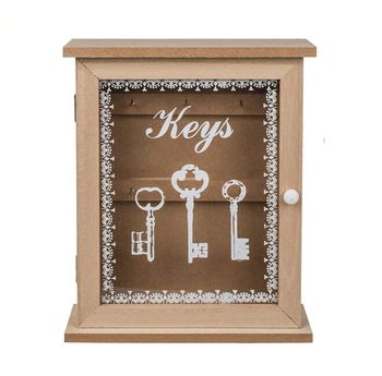 Dřevěná skříňka na klíče Keys