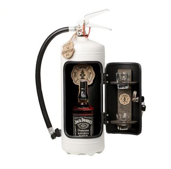 Firebar - unikátní minibar v hasicím přístroji white