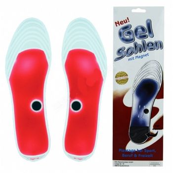 Magnetické gelové vložky do bot červené