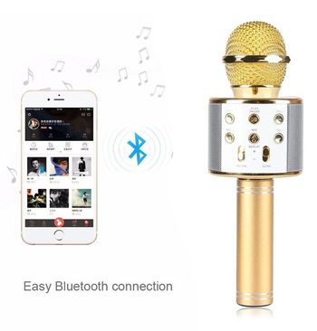 Karaoke mikrofon s bluetooth reproduktorem