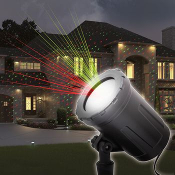 Laserový projektor s vánočním osvětlením