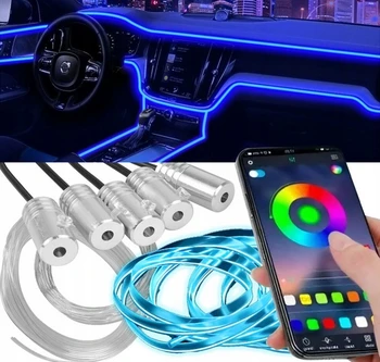 LED ambientní osvětlení auta s dálkovým ovládáním