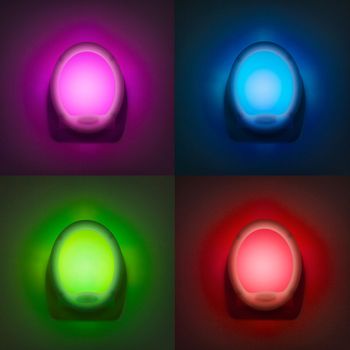 LED noční světlo měnící barvy Premium "Smooth"
