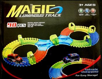 Magic luminous track svítící autodráha 90 ks
