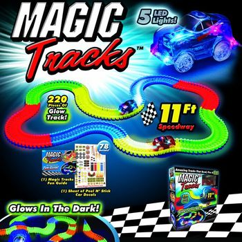 Magic Tracks svítící autodráha 220 ks