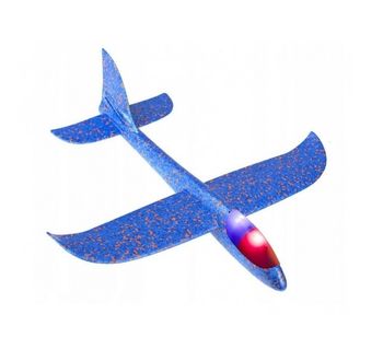 Polystyrenové letadlo s LED světlem 47 cm