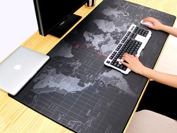 Protiskluzová podložka pod myš a klávesnici Mapa světa XXL