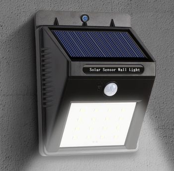 Solární LED světlo s pohybovým a nočním senzorem