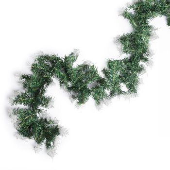 Zasnežená vánoční girlanda s ohýbatelnými větvičkami 200 cm