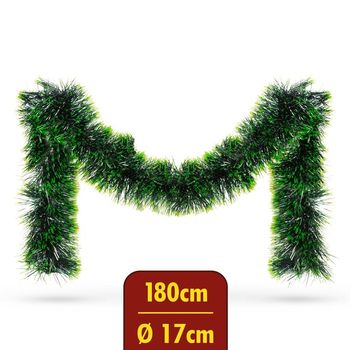 Vánoční girlanda XL - jehličí s odstíny zelené