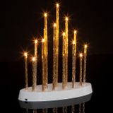 Vánoční svícen 16 LED - teplá bílá
