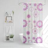 Závěs do sprchy - květiny - 180 x 180 cm